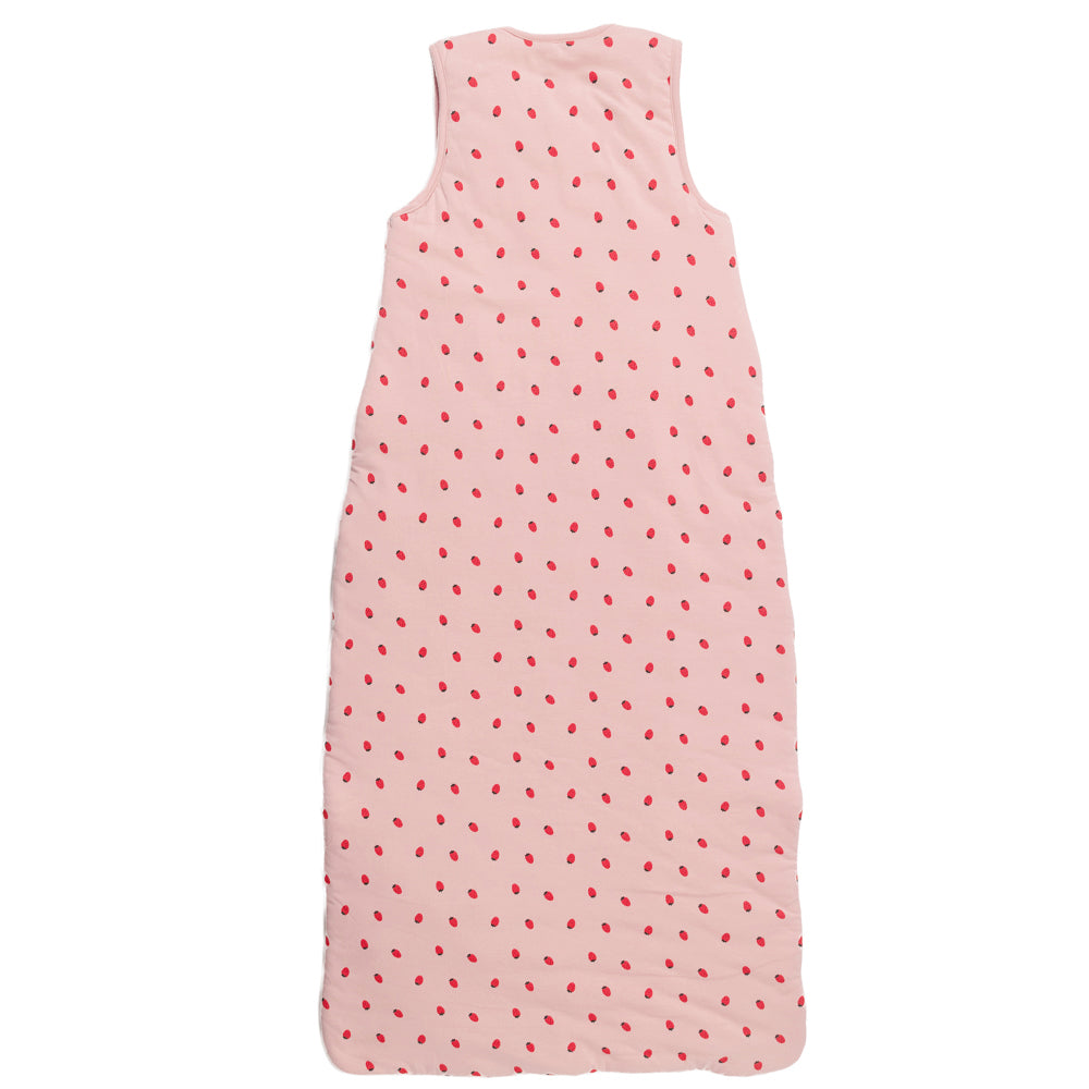 3.0 tog Organic Cotton Sleeping Bag - Blush Strawberries