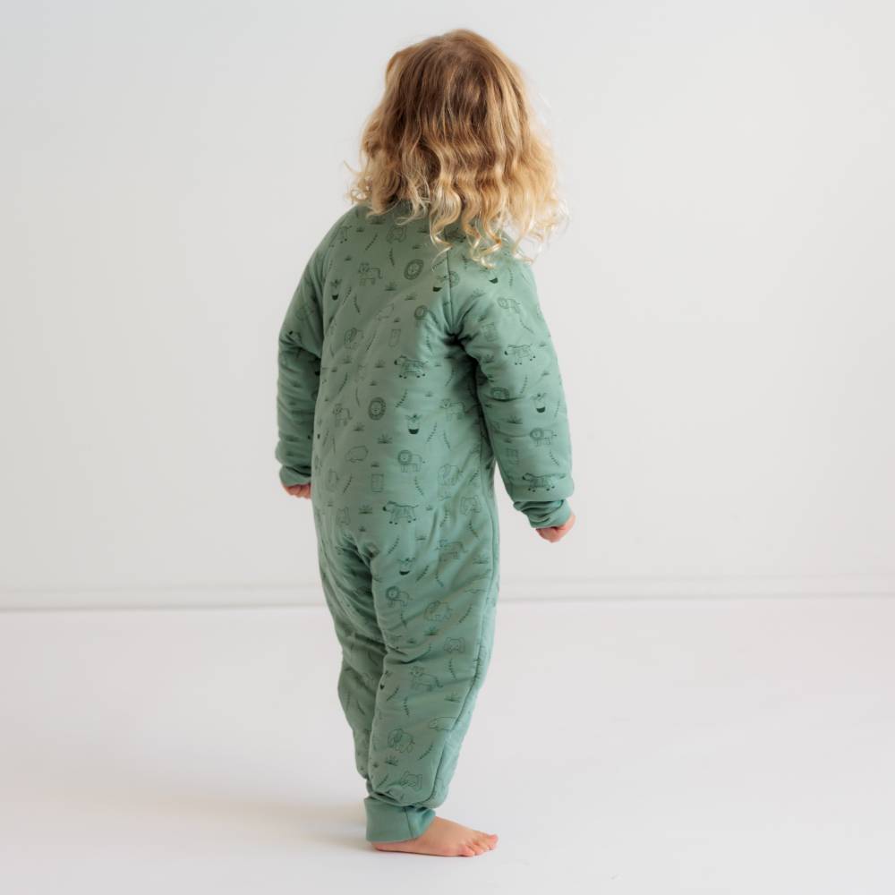3.0 tog Organic Cotton Sleeved Sleep Suit - Blush Strawberries