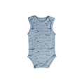 Blue Whale print cotton singletsuit on a white background