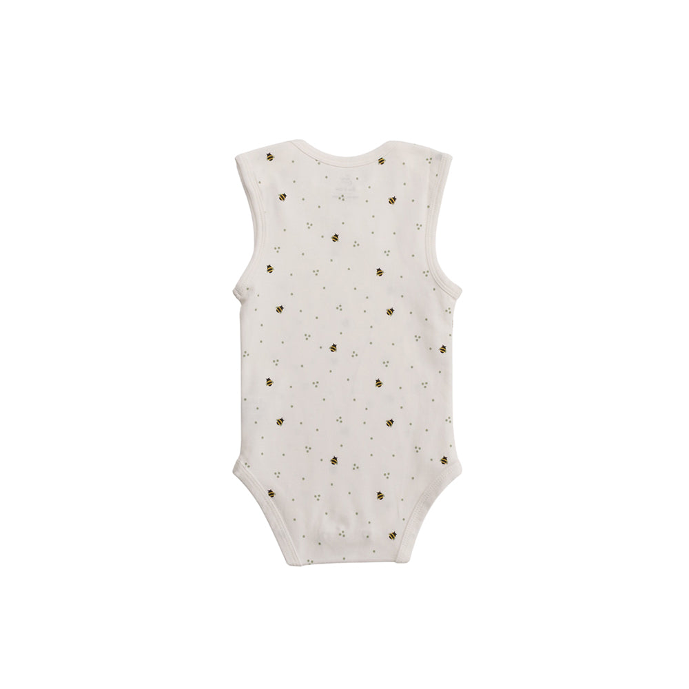 Organic Cotton Singletsuit - Natural Bee