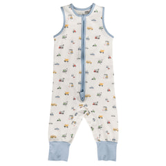 1.0 tog Organic Cotton Sleeping Suit - Transport