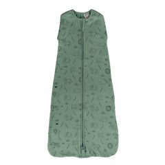 0.2 tog Organic Cotton Swaddle Sleep Bag - Fern Safari