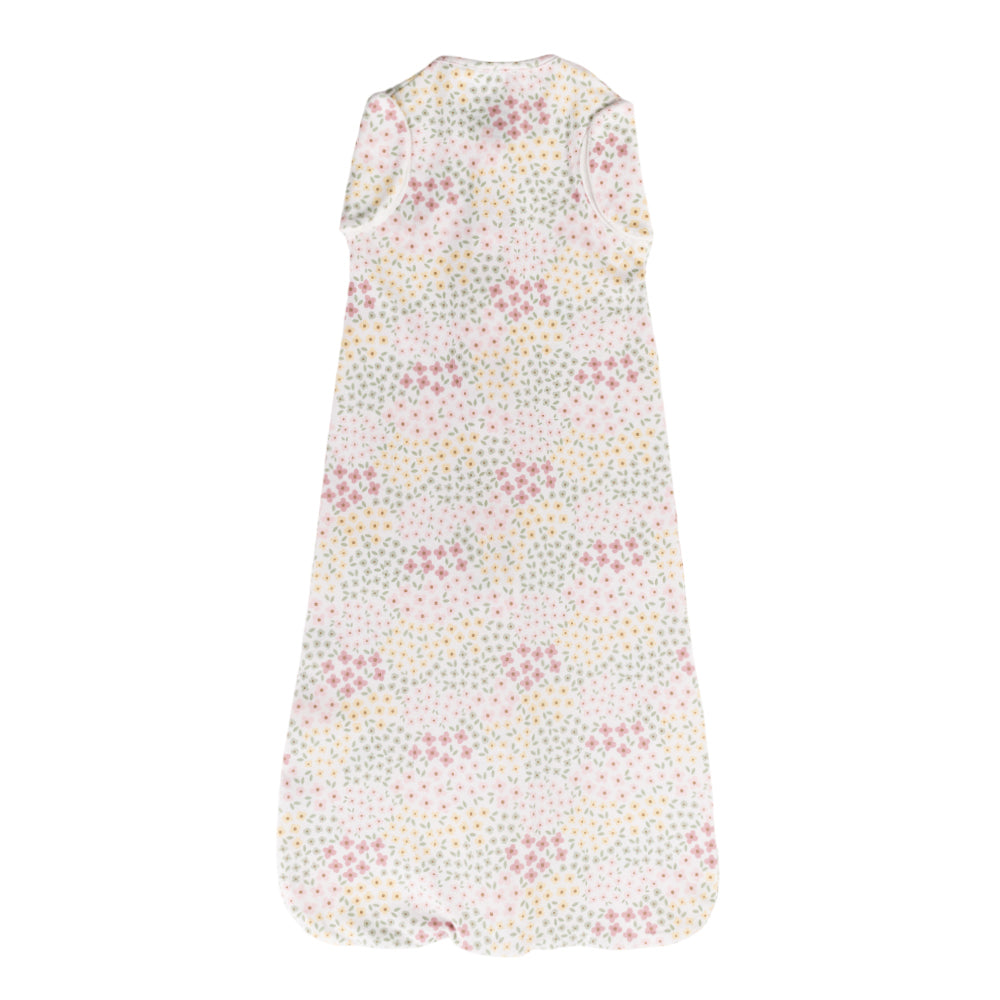 0.2 tog Organic Cotton Swaddle Sleep Bag - Pink Bea Floral