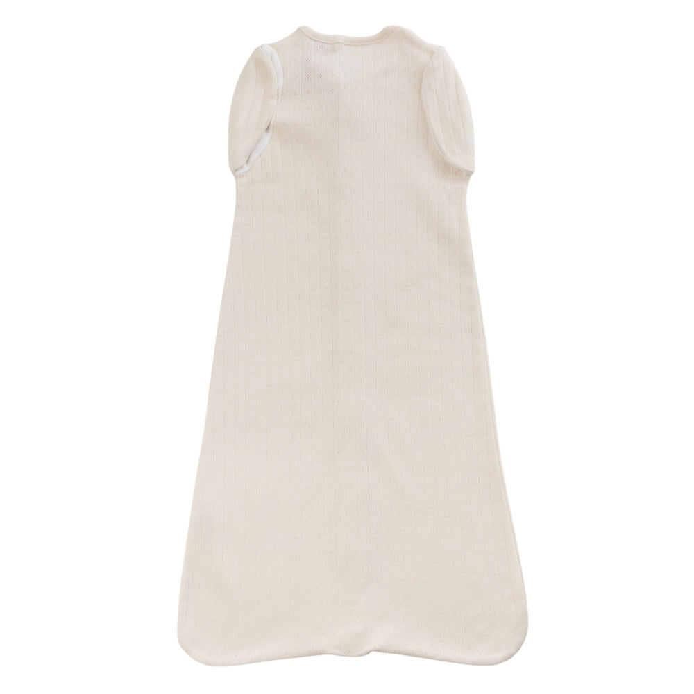 Cotton Pointelle Swaddle Bag - Babyccino