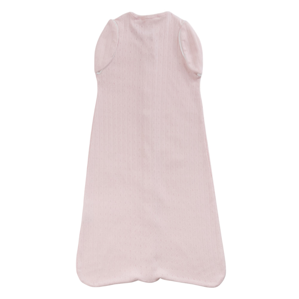 Cotton Pointelle Swaddle Bag - Blush