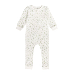 Organic Cotton Zipsuit - Little Leaves