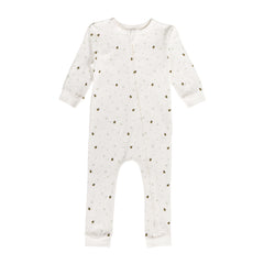 Organic Cotton Zipsuit - Natural Bee
