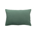 Pillow with Green Pillowcase on a white background