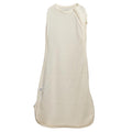 Beige Merino Jersey Zip Swaddle on white background