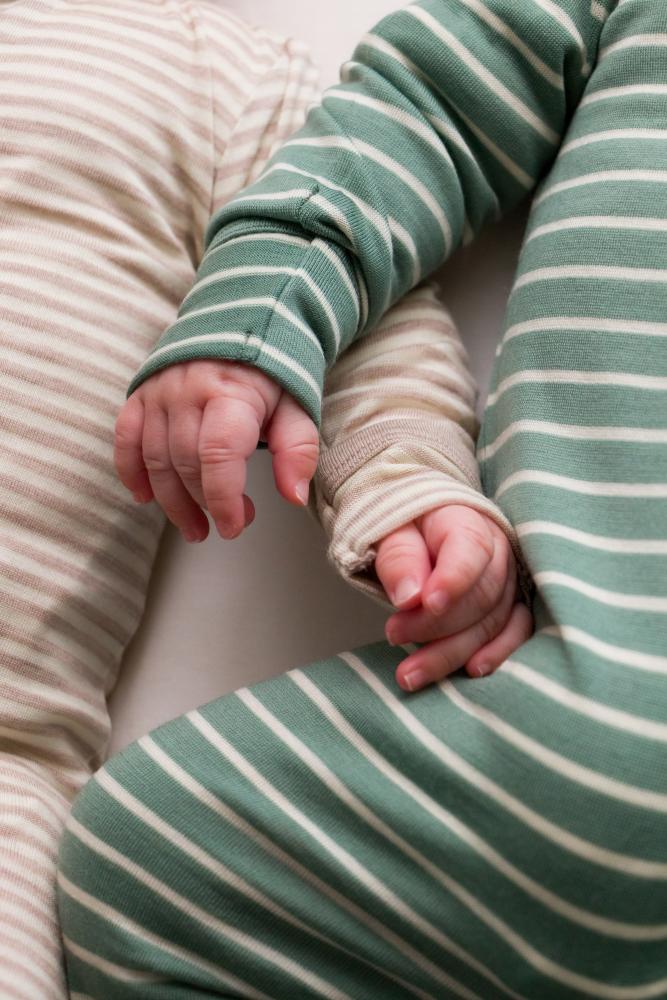 Merino onesie with foldable cuffs