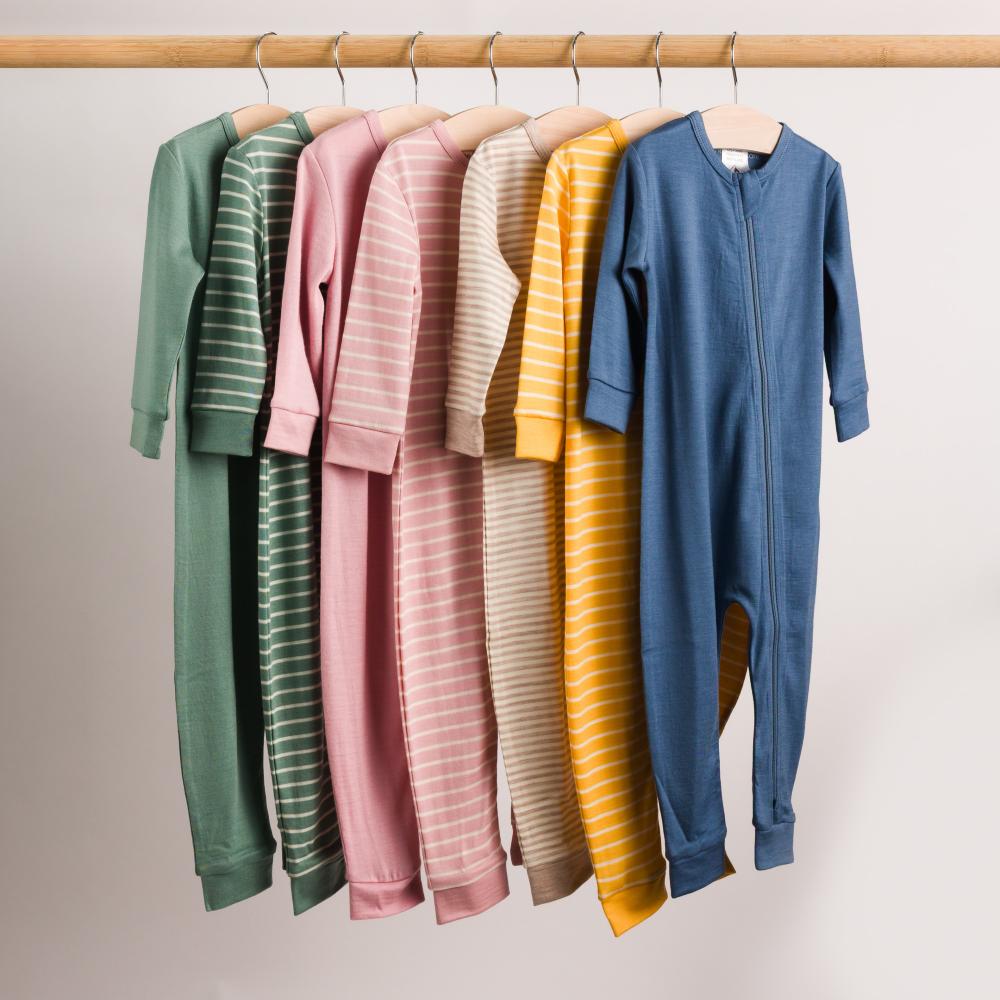 Merino Jersey Zipsuit - Sea