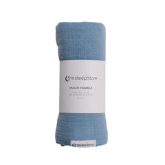 Deluxe Muslin Swaddle - Blue