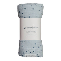 Deluxe Muslin Swaddle - Denim Stars