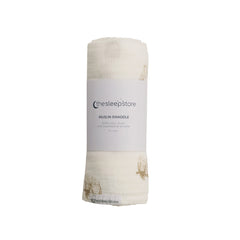 Deluxe Muslin Swaddle - Oat Owls