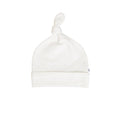 Cream Cotton Knotted Hat on a white background