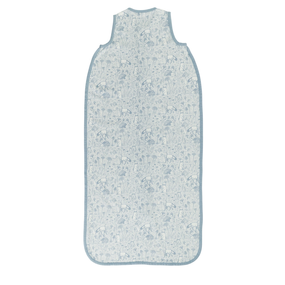 0.2 tog Premium Organic Cotton Sleeping Bag - Blue Woodland