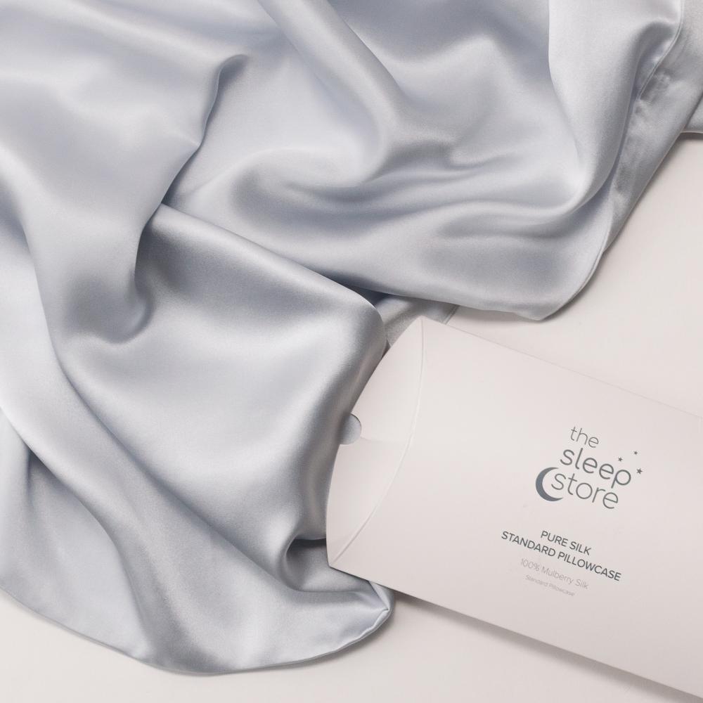 Mulberry Silk Pillowcase - Silver