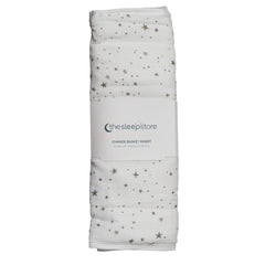 Quilted Change Basket Pad - White Star