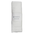 Folded white change pad with 'thesleepstore' branding on a white background