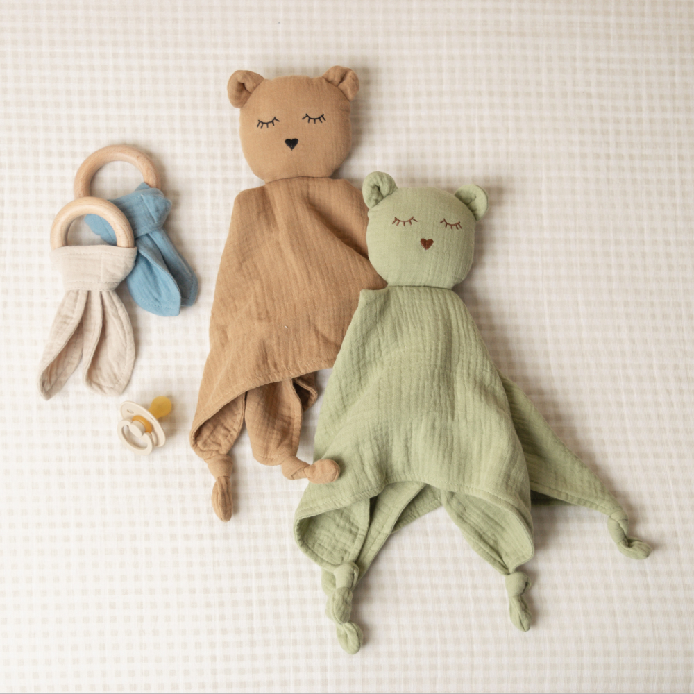 Muslin & Wood Teether - Ocean