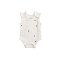 Cream Bee Print Singletsuit on a white background
