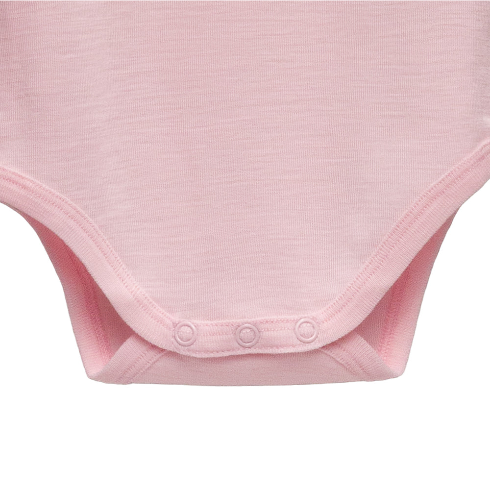 Merino Deluxe Rib Singletsuit - Blush
