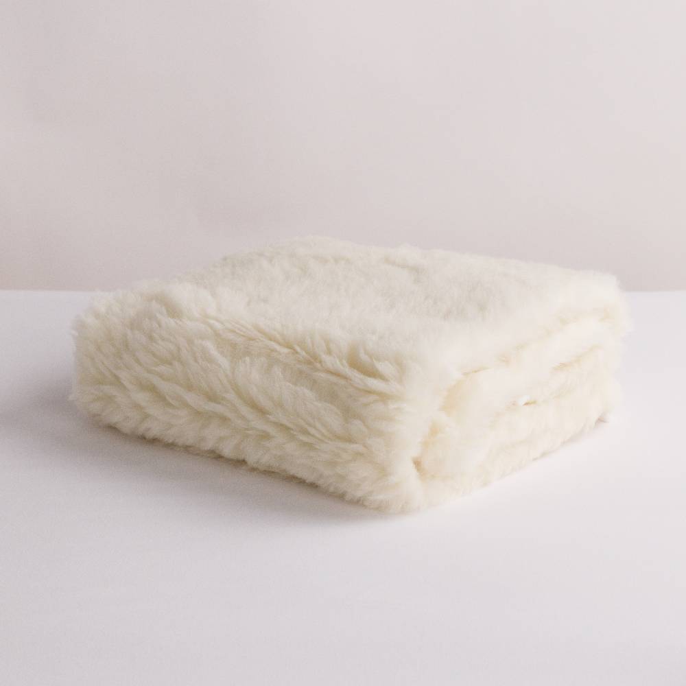 Wool underlay folded