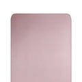 Pink silk fitted sheet on a white background