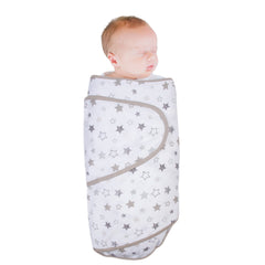 Miracle Blanket Swaddle Wrap - Grey Stars