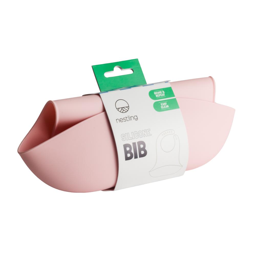Silicone Bib - Dusty Pink