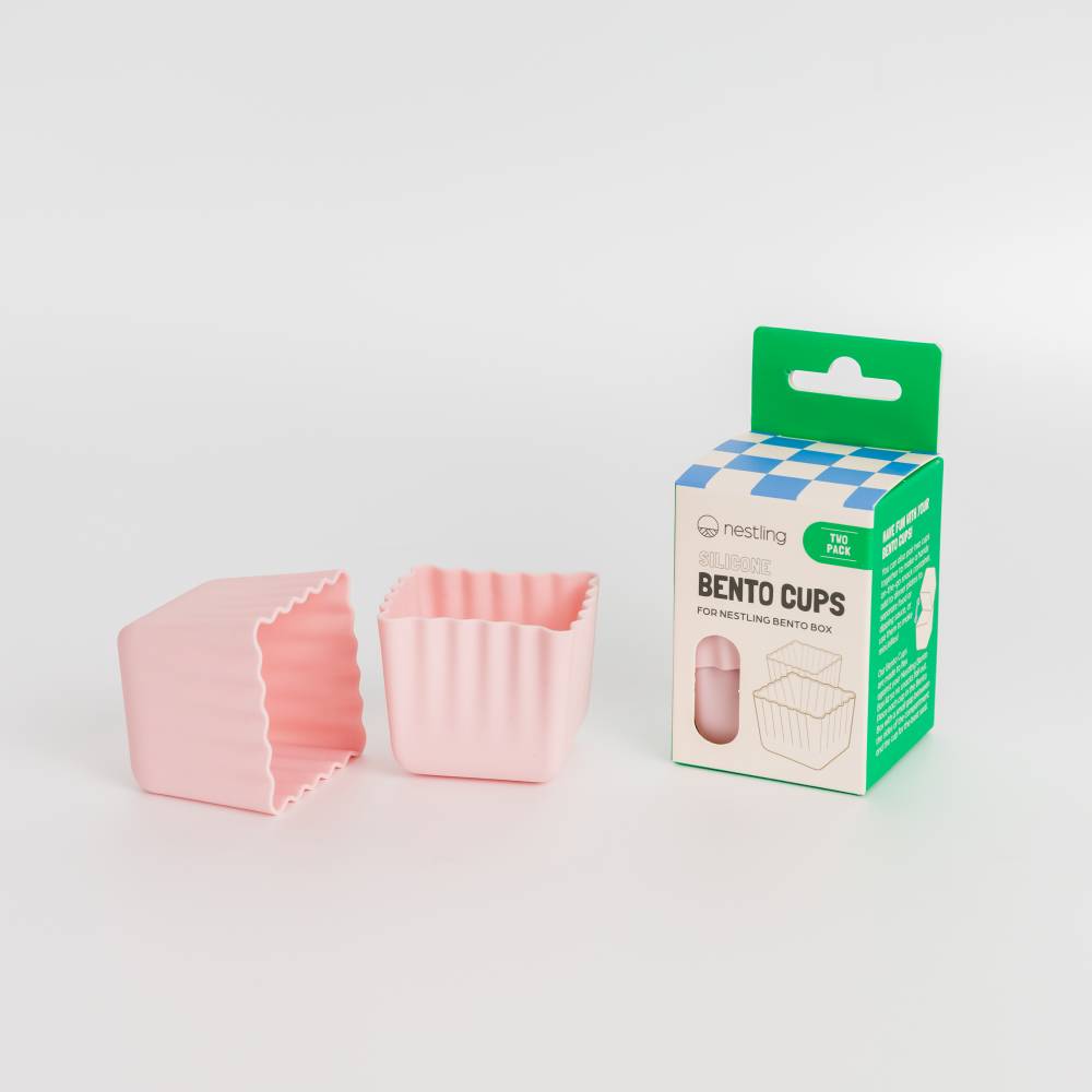 Silicone Bento Cups 2pk - Dusty Pink