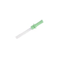 Sage silicone replacement straw on a white background