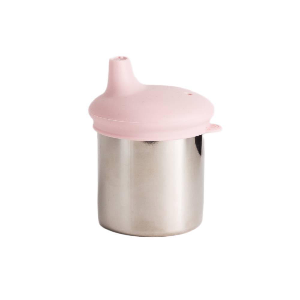 Stainless Steel 3-in-1 Sippy Cup - Dusty Pink