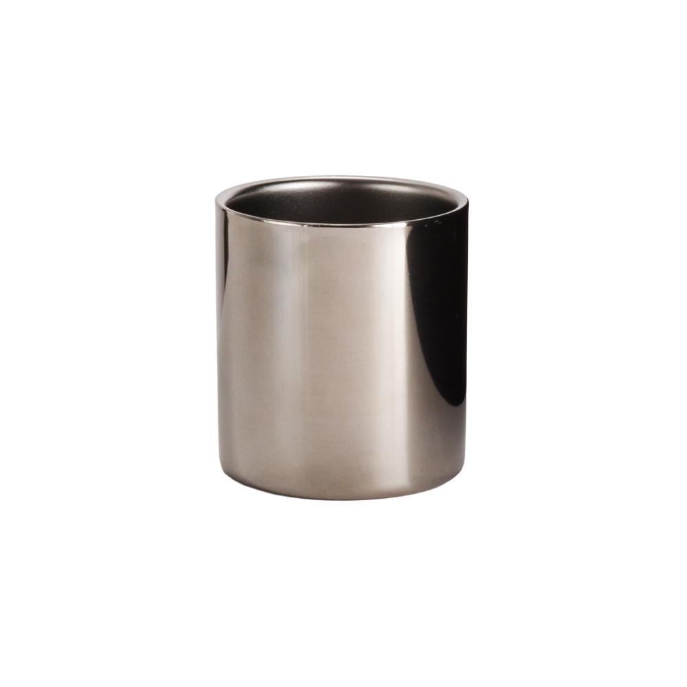 Insulated stainless steel cup for toddlers on a white background