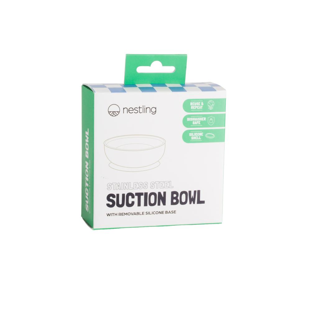 Stainless Steel Suction Bowl - Oat