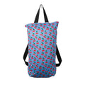 Large Swim Wet Bag with Blue Cherries print on a white background