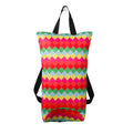 Large Swim Wet Bag in a neon diamonds print on a white background