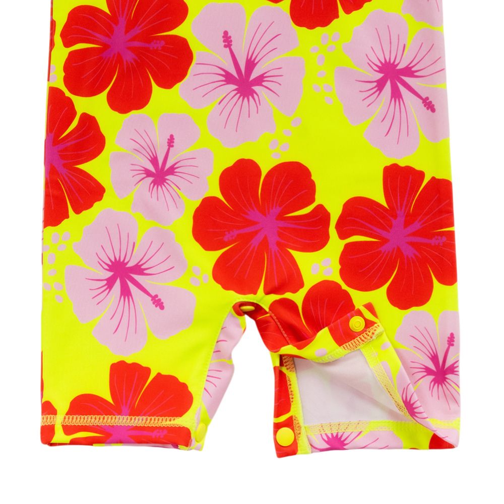 AquaLuxe Baby Shortie Swimsuit - Hibiscus