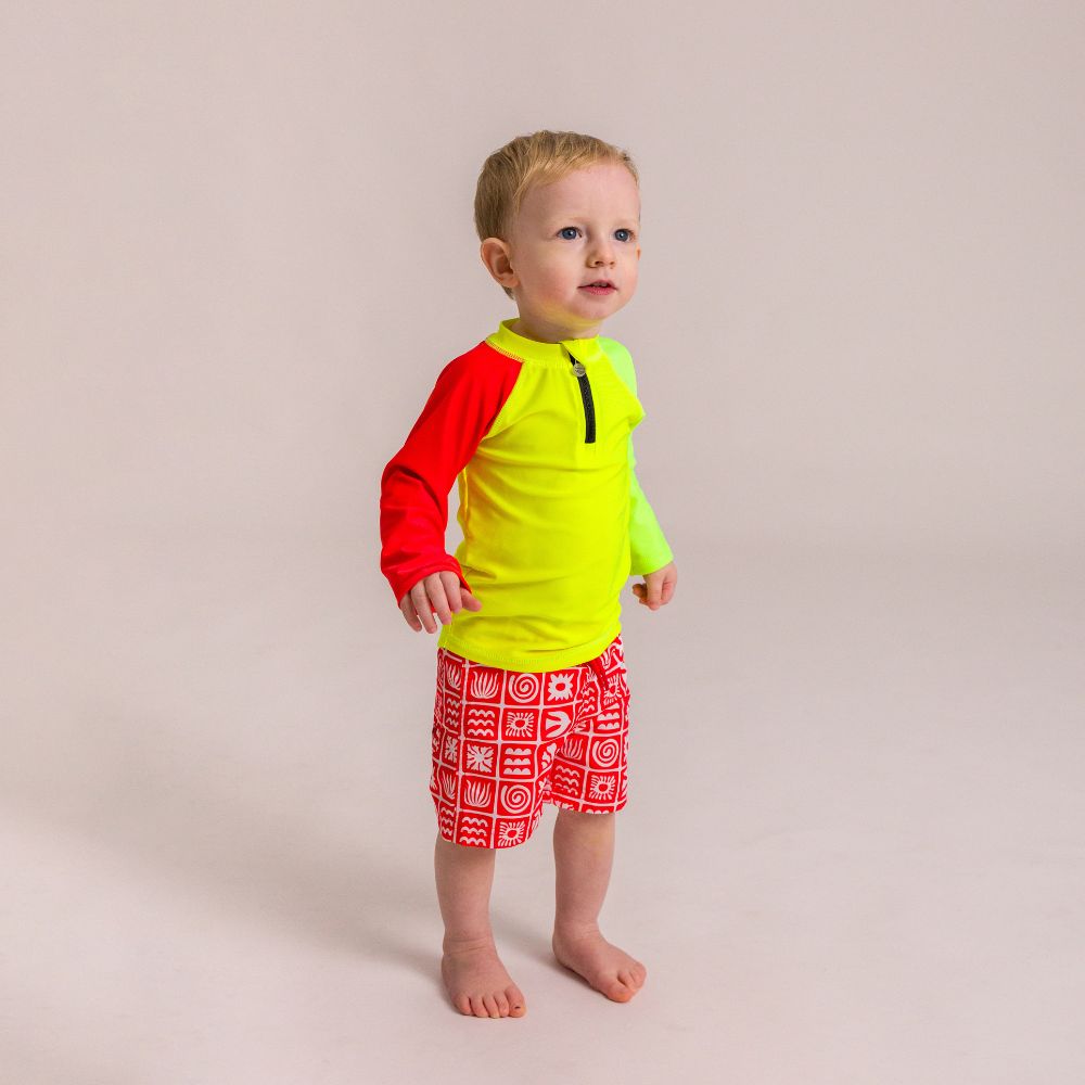Boardshorts - Red Retro Surf