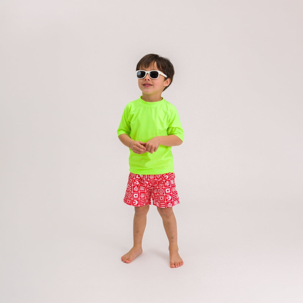 Boardshorts - Red Retro Surf