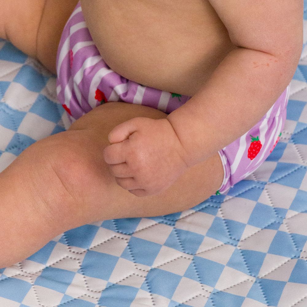 Splash Swim Nappy - Striped Raspberries