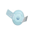 Single replacement ear muff in blue on a white background