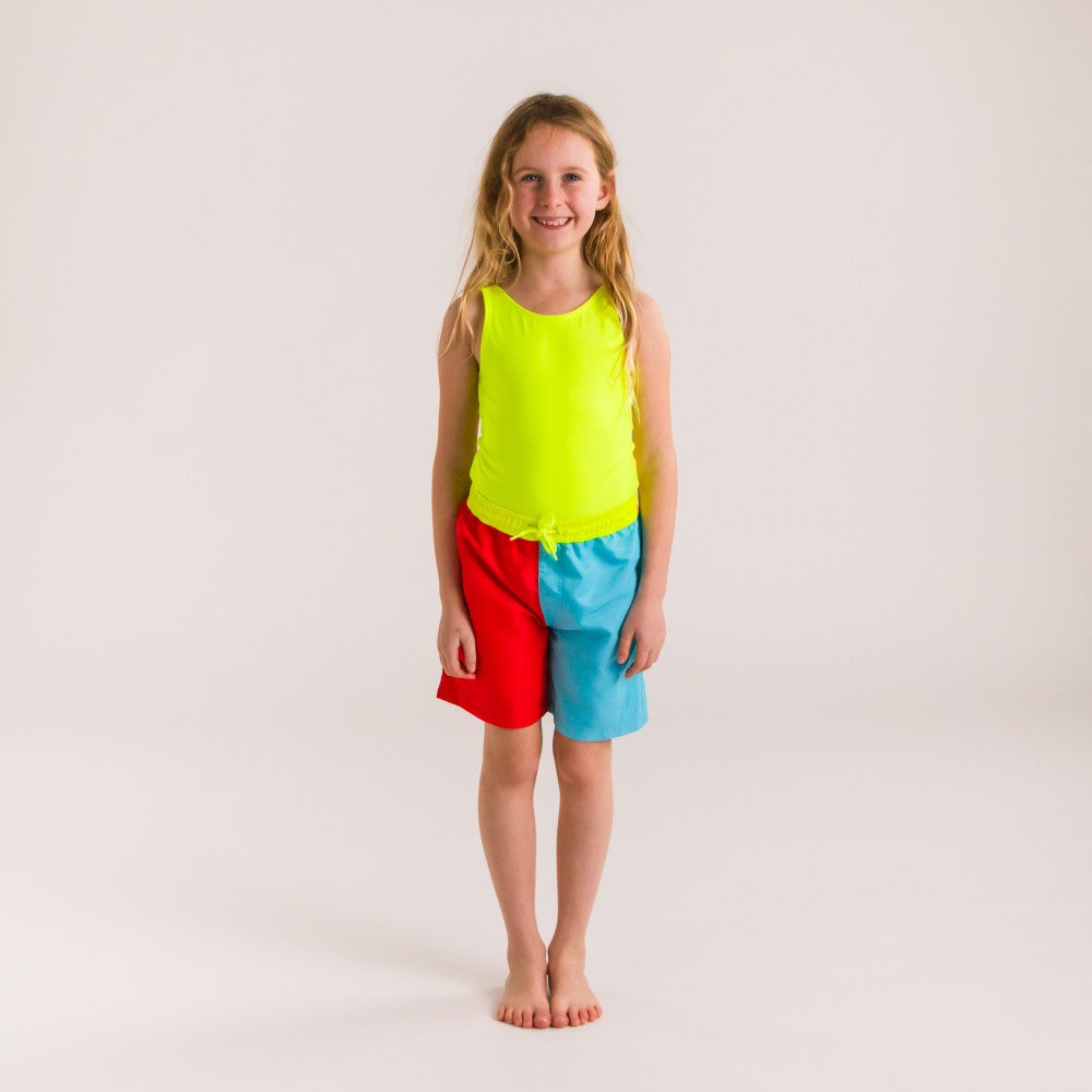 Boardies - Red/Aqua