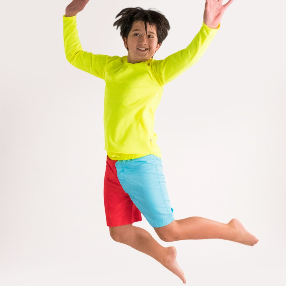 Boardies - Red/Aqua