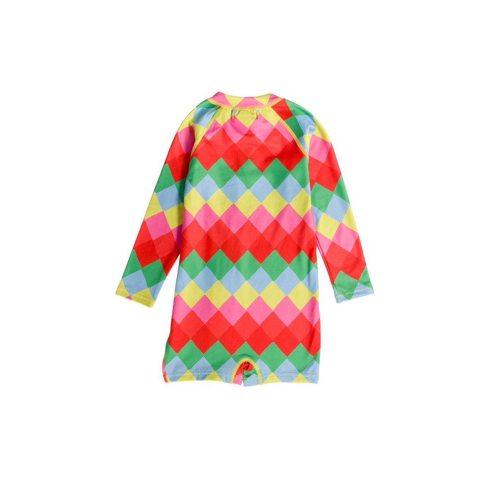 Neon Brushed Extra Shortie Swimsuit - Diamonds