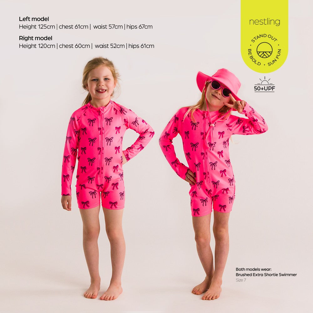 Neon Brushed Extra Shortie Swimsuit - Diamonds