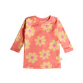 Neon Swim Rash Shirt in Pop Daisy pattern on a white background