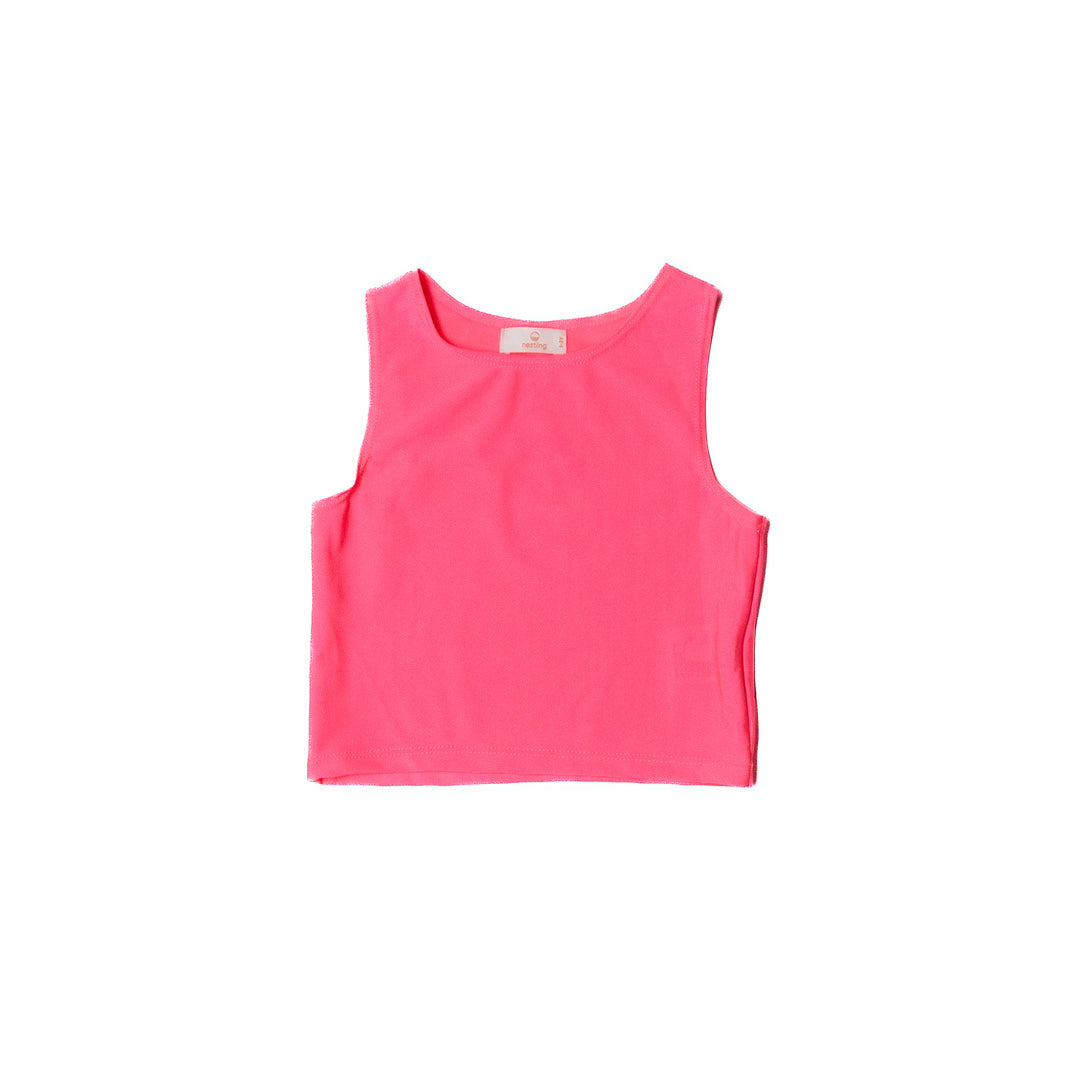 Neon Pink Vest on a white background