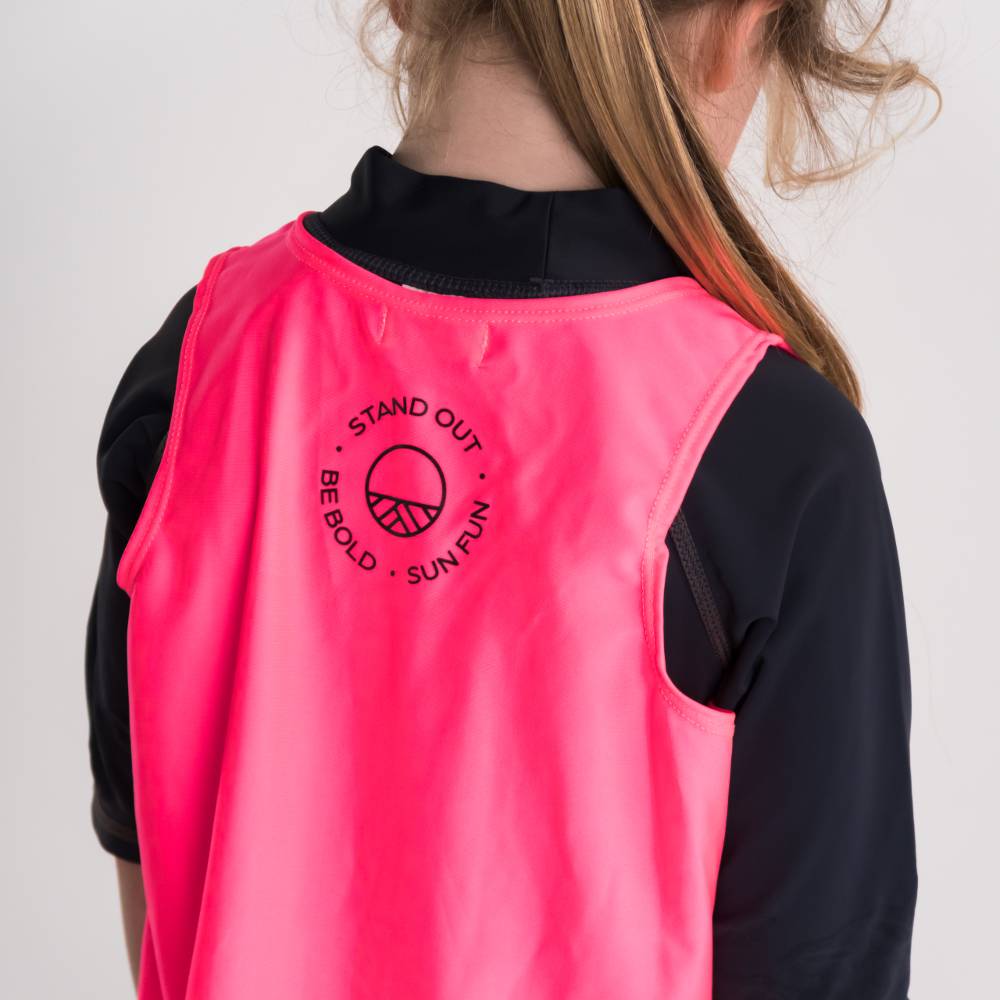 Neon Be Seen Over Vest - Neon Pink
