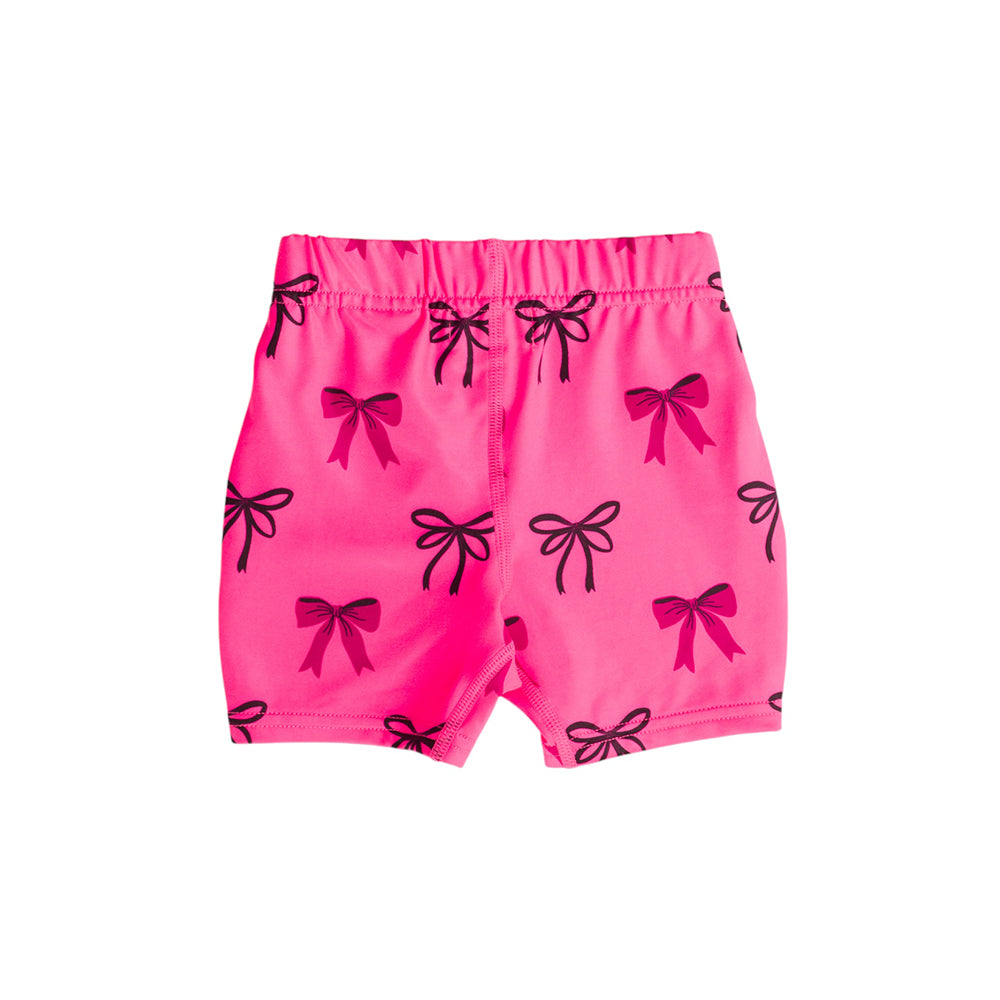 Neon Brushed Swim Shorts - Neon Bows
